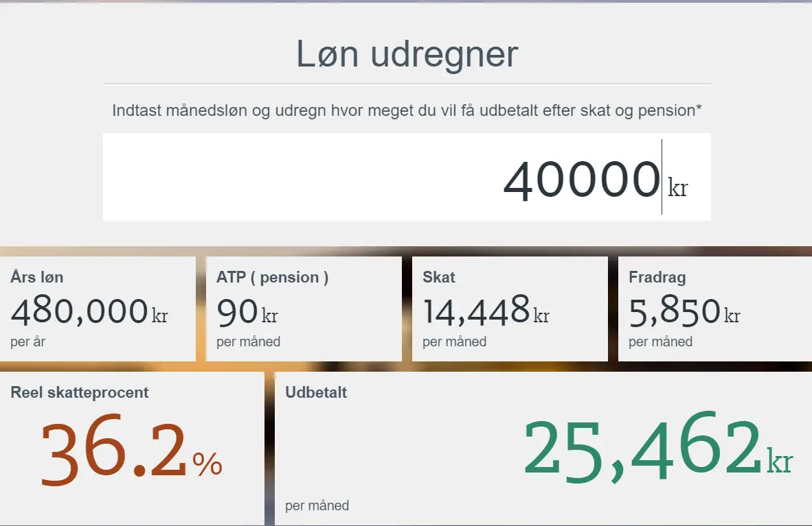 udregn timeløn efter skat