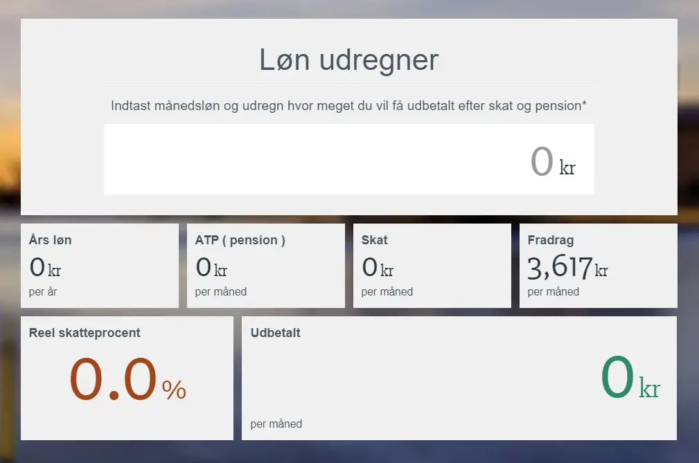 lønberegner hvor meget efter skat