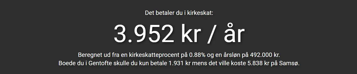 spar udmeldelse af folkekirken på kirkeskat